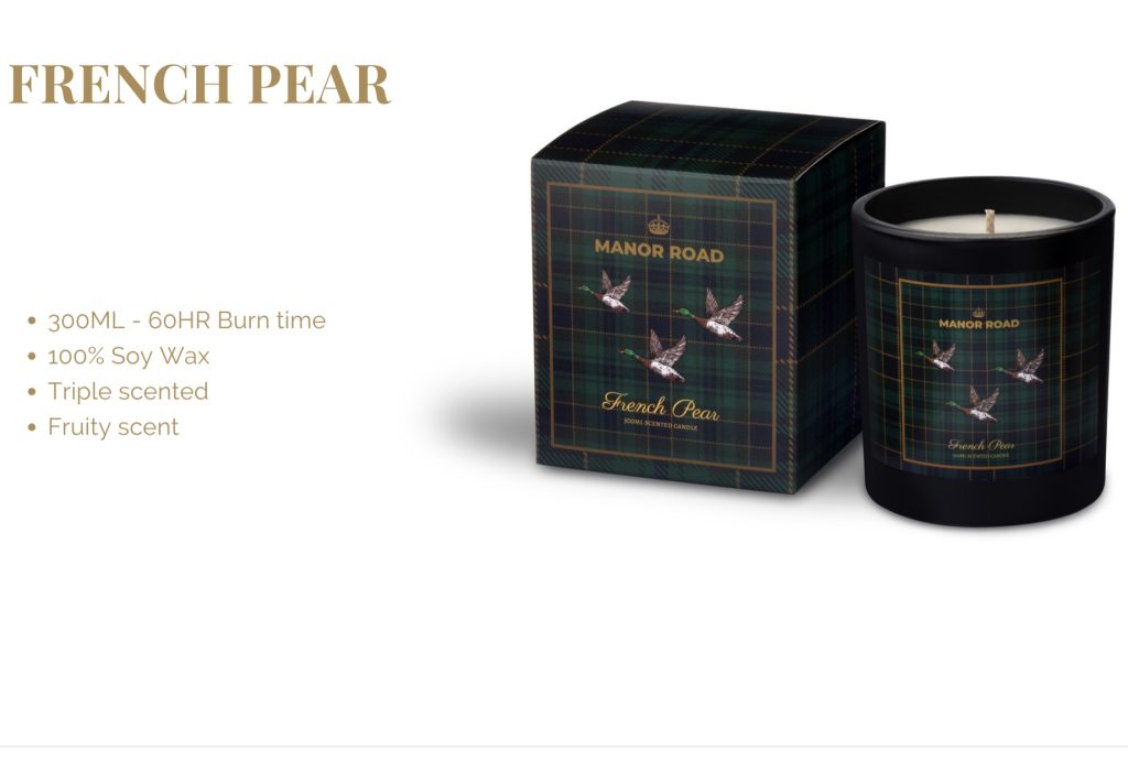 French Pear Candle Champagne Lifestyle