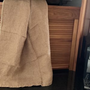 Sepia Houndstooth Tea Towel